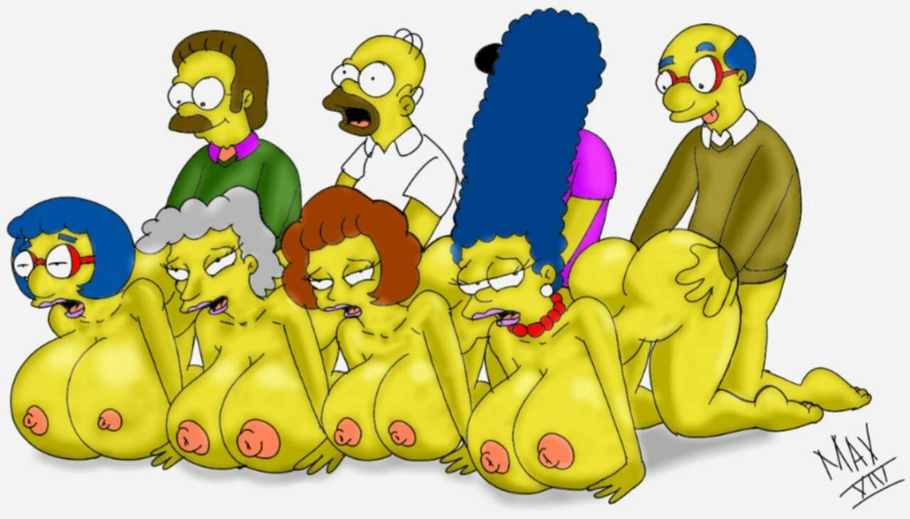 helen-lovejoyhomer-simpsonkirk-van-houtenluann-van-houtenmarge-simpsonmaude-flandersned-flanderstimothy-lovejoy