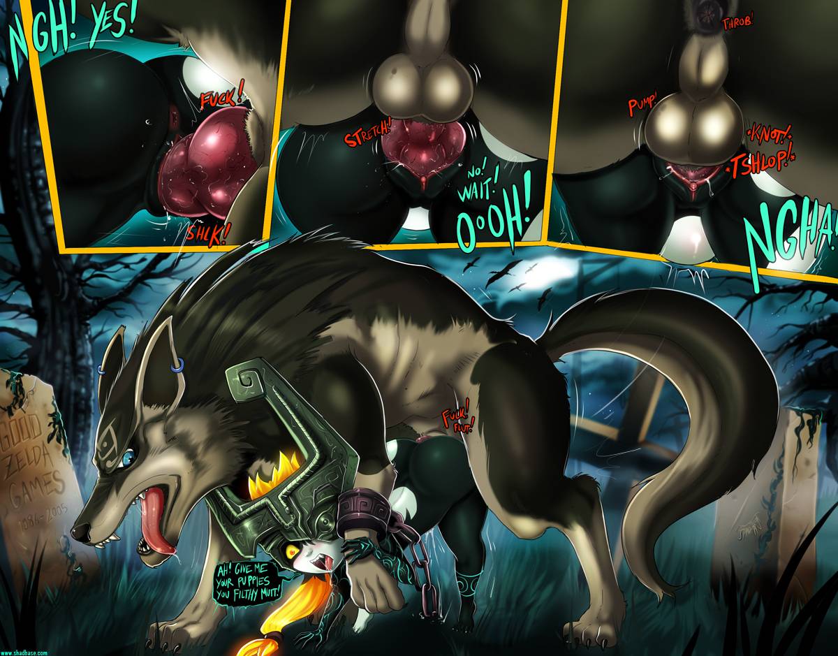 link+link (wolf form)+midna+wolf link.
