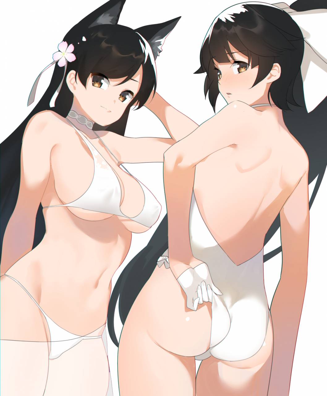 atago (azur lane)+takao (azur lane) Big Ass Hentai