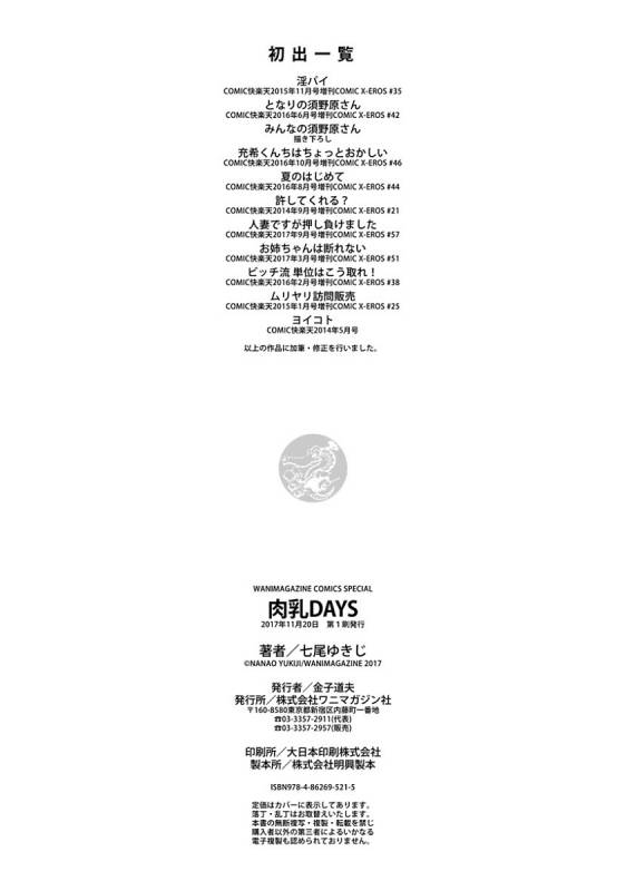 [Nanao Yukiji] Niku Chichi DAYS [Digital]_211