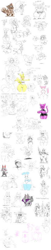 faelyn+keijimatsuanais watterson+aromatisse+blaze the cat+bob (animal crossing)+braixen+chespin+curly q+furret+gardevoir+gooze+gumball watterson+mawile+minun+nicole watterso