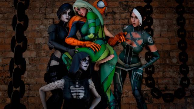 sfmarvelanna marie+domino+lady death+neena thurman+peter parker+rogue+spider-man+vertigo+vertigo (marvel)6e26fed4d458da883f3e6da6fb4ae4f7