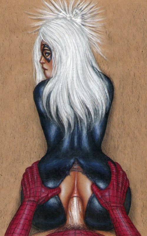 edithemadblack cat+felicia hardy+peter parker+spider-manef3c9218d70e7aba2ba6996126afaa99