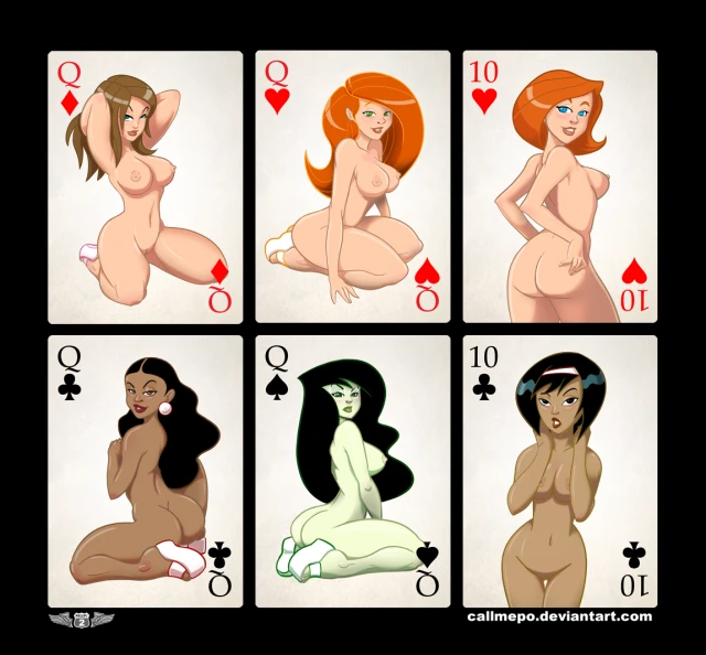 ann possible+bonnie rockwaller+kimberly ann possible+monique+shego+yori