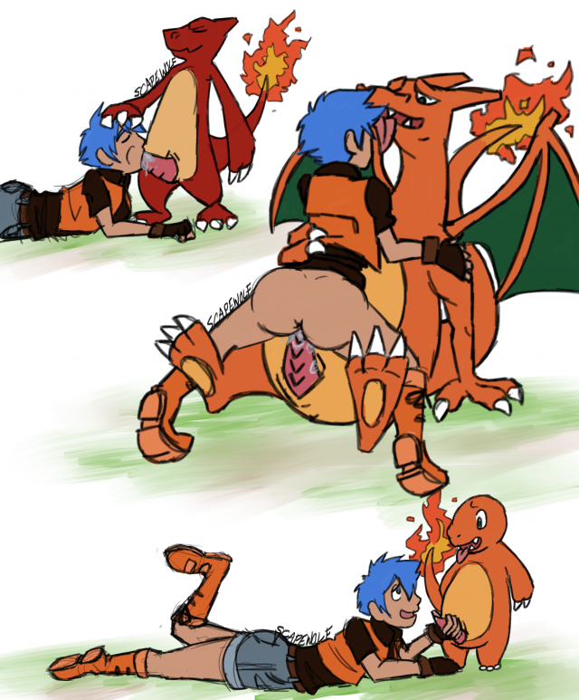 charizard+charmander+charmeleon+wolfie