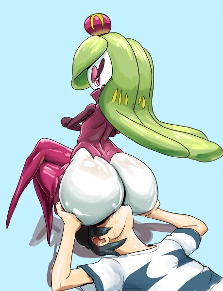 male protagonist (pokemon sm)+tsareena
