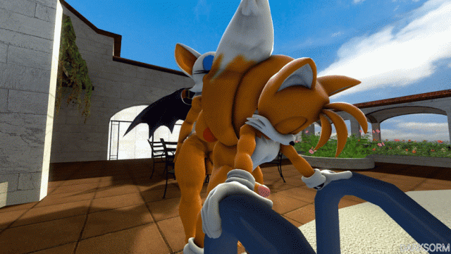 rouge the bat+tails