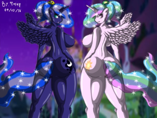 princess celestia (mlp)+princess luna (mlp)