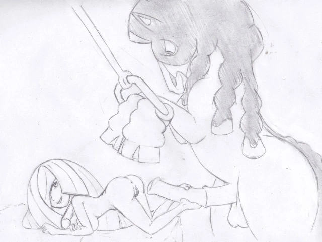 lusamine (pokemon)+mudsdale