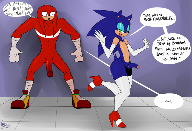 knuckles the echidna+sonic the hedgehog