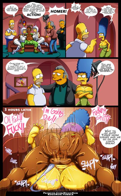 homer simpson+marge simpson