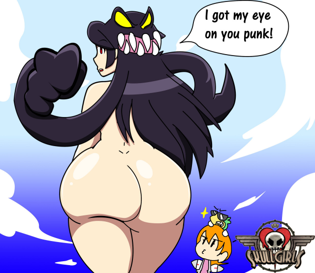 filia (skullgirls)+peacock (skullgirls)+samson (skullgirls)