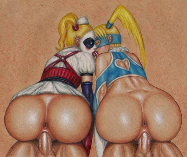 harley quinn+rainbow mika