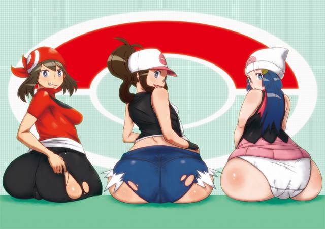 dawn (pokemon)+hilda (pokemon)+may (pokemon)