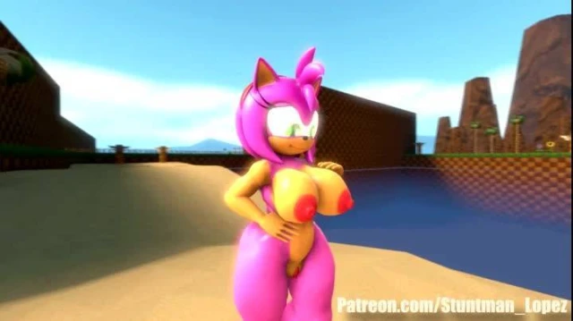amy rose+knuckles the echidna+rouge the bat+sonic the hedgehog+tails