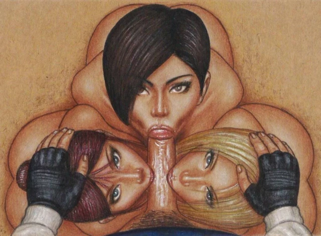 ada wong+annette birkin+claire redfield+leon scott kennedy