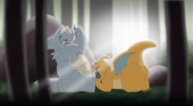 dragonite+rhydon