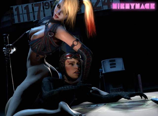 catwoman+harley quinn+selina kyle