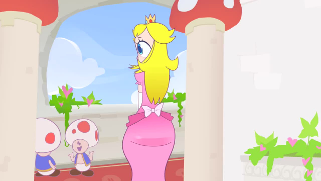 princess peach,toad (mario)