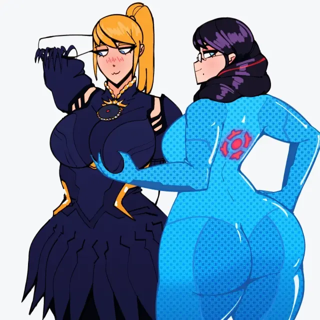 bayonetta (character),bayonetta (cosplay),samus aran,samus aran (cosplay)