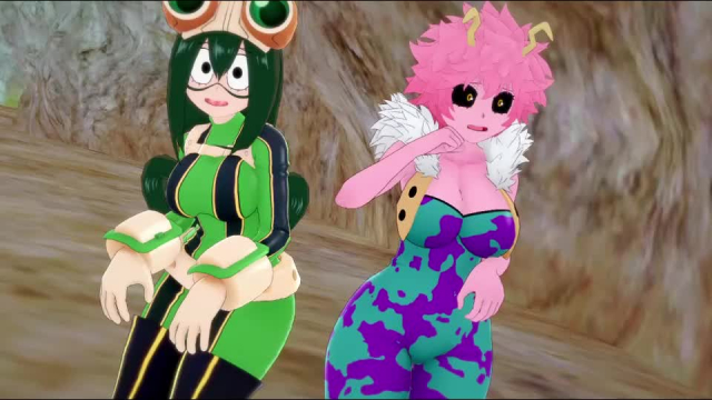 mina ashido,minoru mineta,momo yaoyorozu,ochako uraraka,tsuyu asui