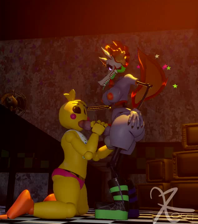 hallow (cryptiacurves),loop,toy chica,toy chica (fnaf)