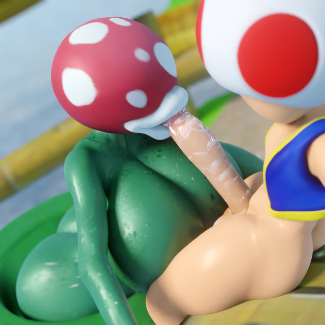 piranha plant,toad (mario)