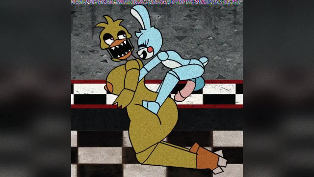 toy bonnie,toy bonnie (fnaf),withered chica