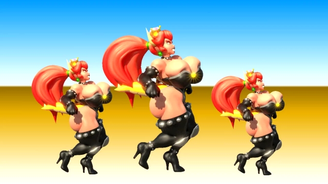 bowsette,red bowsette