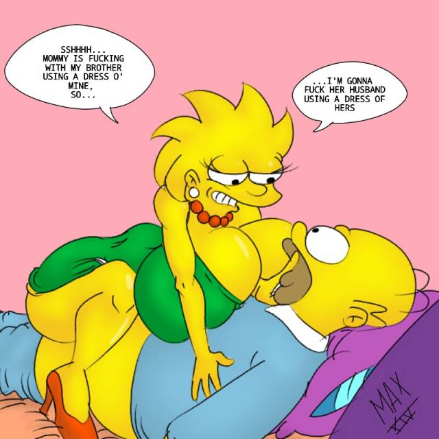 homer simpson+lisa simpson+marge simpson