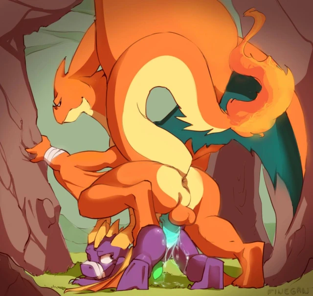 charizard+mega charizard y+spyro