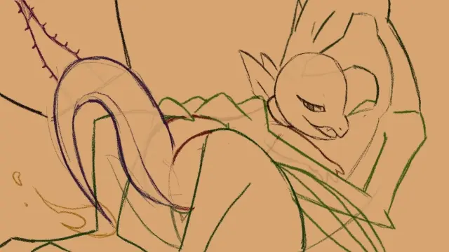 charmander+grovyle