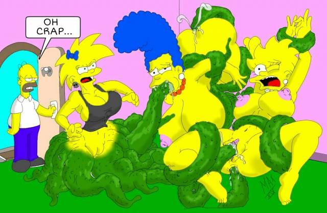 homer simpson+lisa simpson+maggie simpson+marge simpson