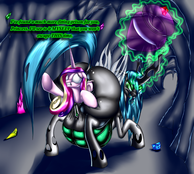 changeling+princess cadance (mlp)+queen chrysalis (mlp)