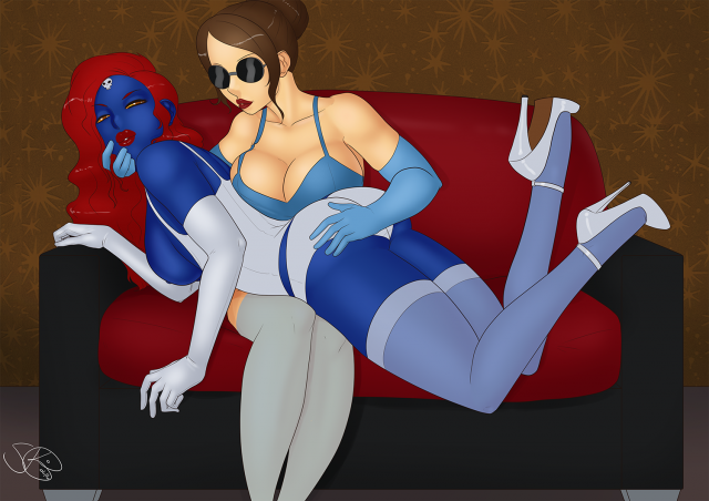 destiny+destiny (marvel)+irene adler (marvel)+mystique+raven darkholme