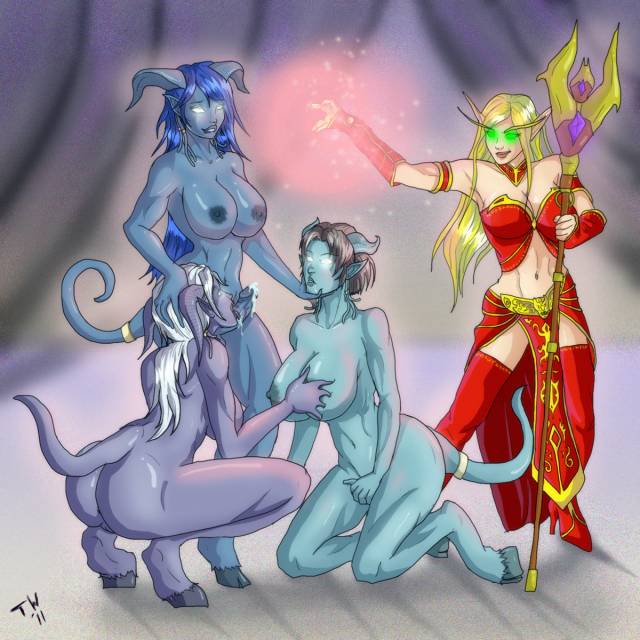 blood elf+draenei