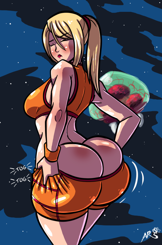 metroid (creature)+samus aran