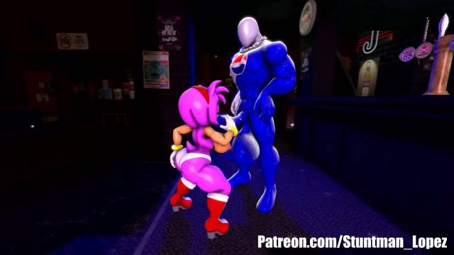 amy rose+pepsiman