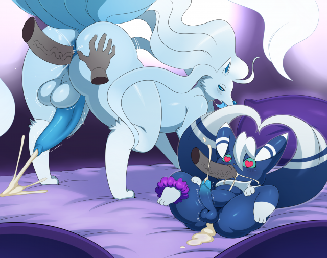 alolan ninetales+meowstic