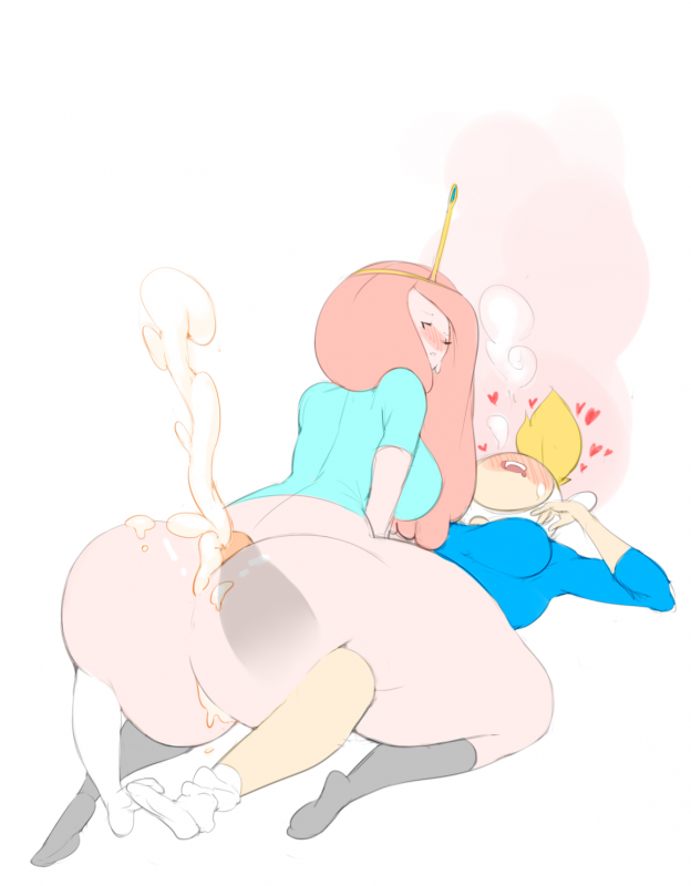 fionna the human girl+princess bubblegum