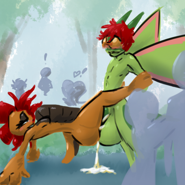 flygon+scrafty