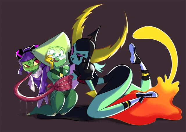 lord dominator+peridot (steven universe)+princess attea