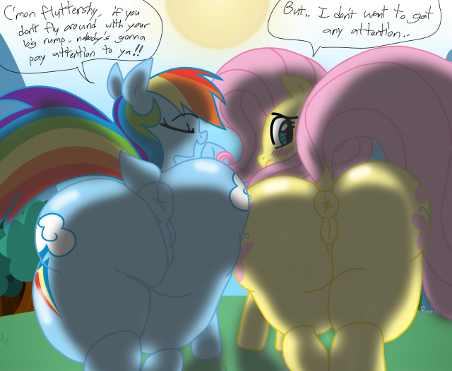 fluttershy (mlp)+rainbow dash (mlp)