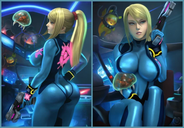 jigglypuff+metroid (creature)+pikachu+samus aran
