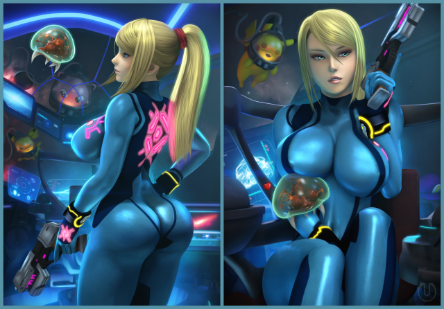 jigglypuff+metroid (creature)+pikachu+samus aran 