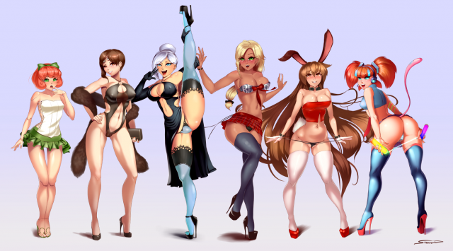 coco adel+glynda goodwitch+neon katt+penny polendina+velvet scarlatina+winter schnee